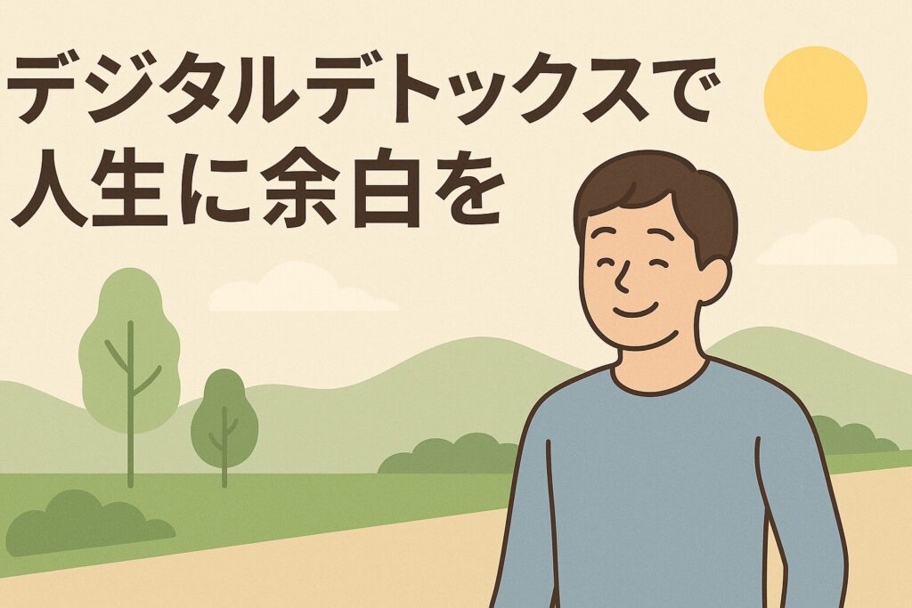 「デジタルデトックスで人生に余白を