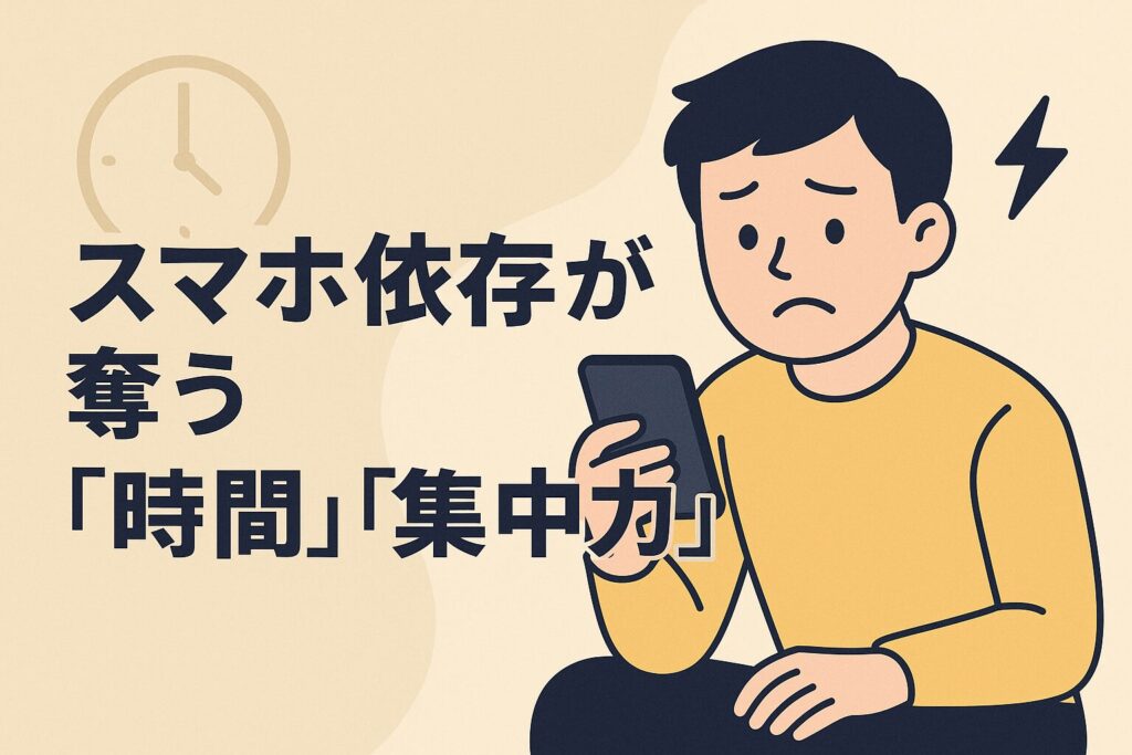 スマホ依存が奪う「時間」と「集中力」