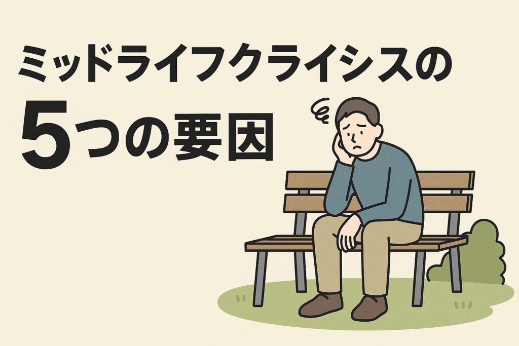 ミッドライフクライシスを引き起こす5つの要因