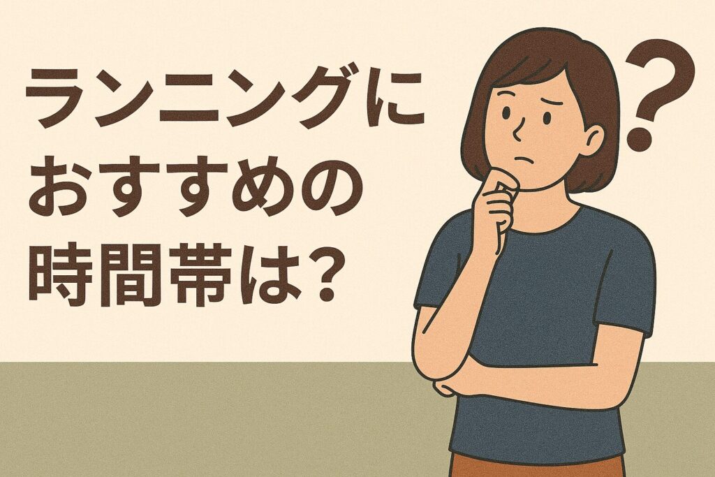 ランニングにおすすめの時間帯は？