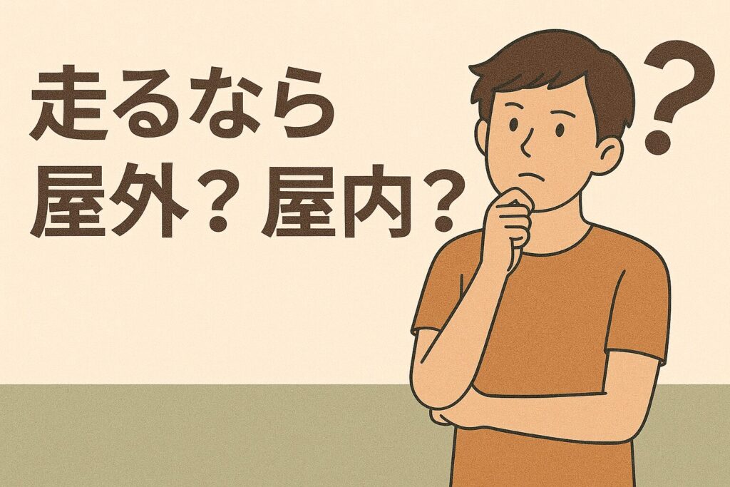 走るなら屋外？屋内？