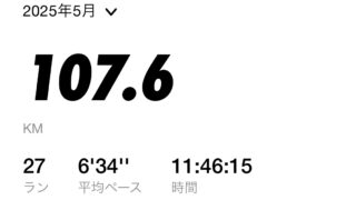 2025年5月月間走行距離