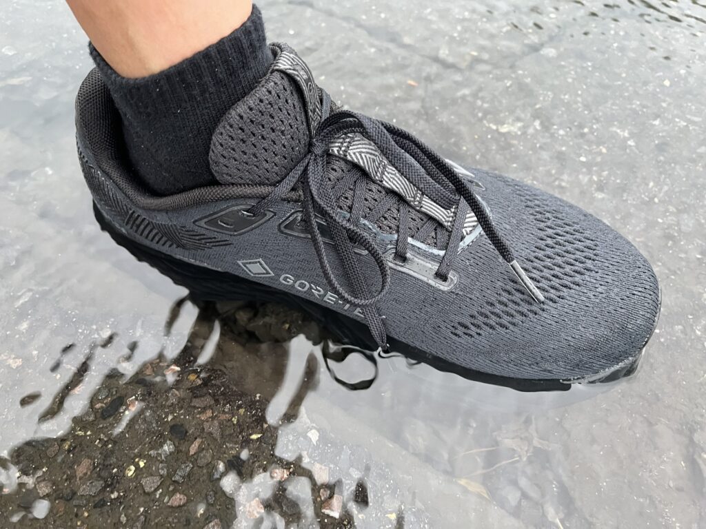 New Balance Fresh Foam X 880 v14 GORE TEXで水たまりに入ってみた
