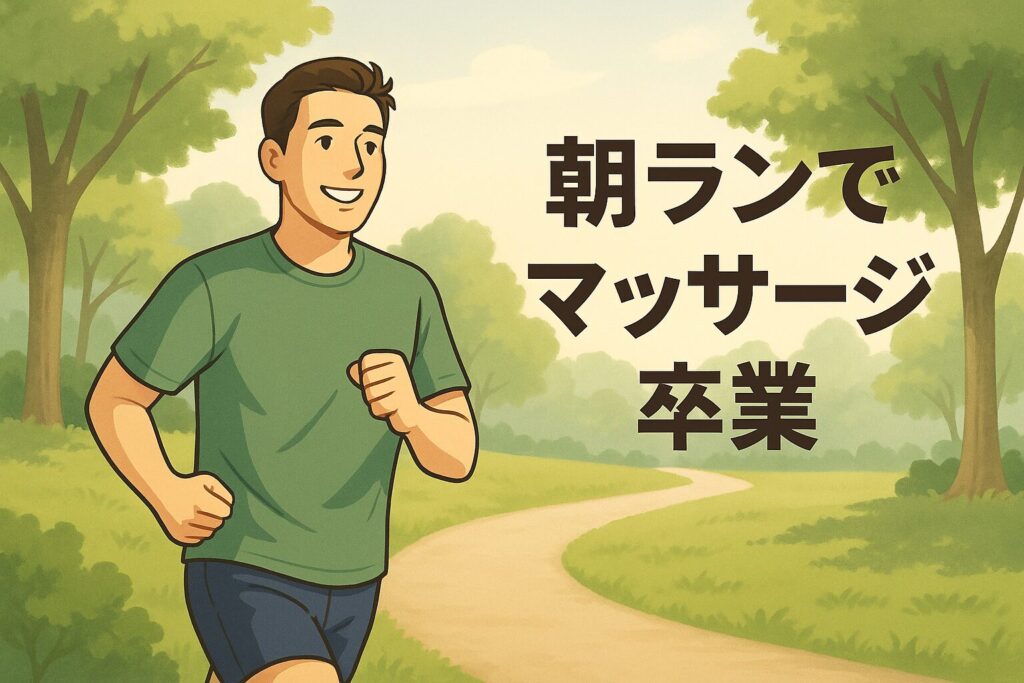 朝ランでマッサージ卒業
