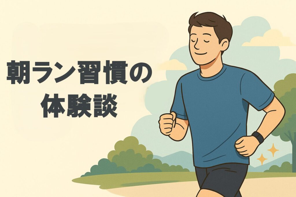 朝ラン習慣の体験談