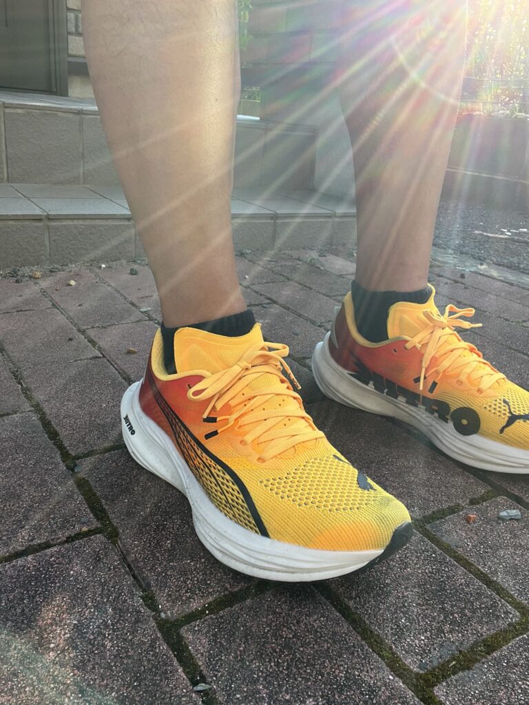PUMA ディヴィエイトニトロ3履いてみた感想1