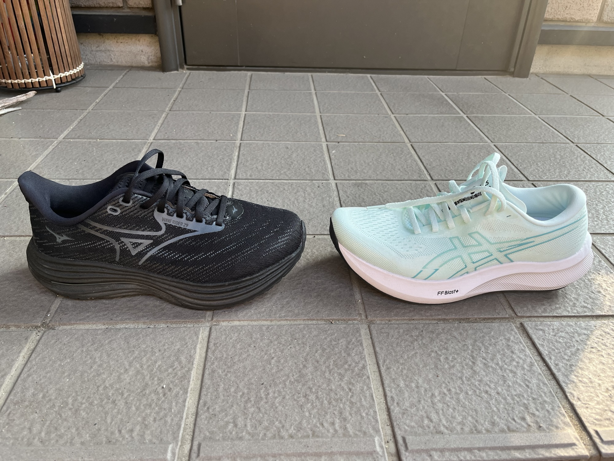 ミズノ ウェーブライダー29 vs アシックス エボライドスピード3｜50