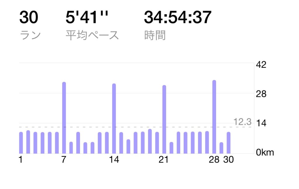 9月月間走行距離 日別