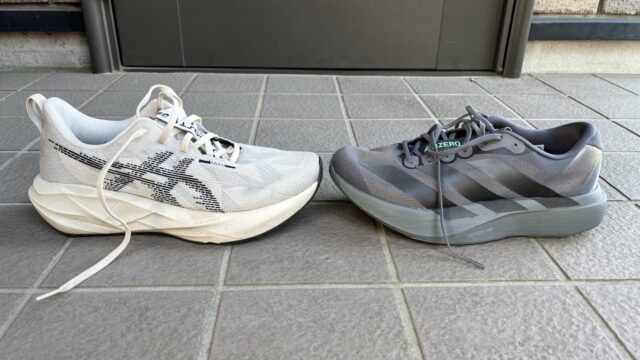 ノヴァブラスト5 vs EVO SL　徹底比較レビュー　横から見た写真