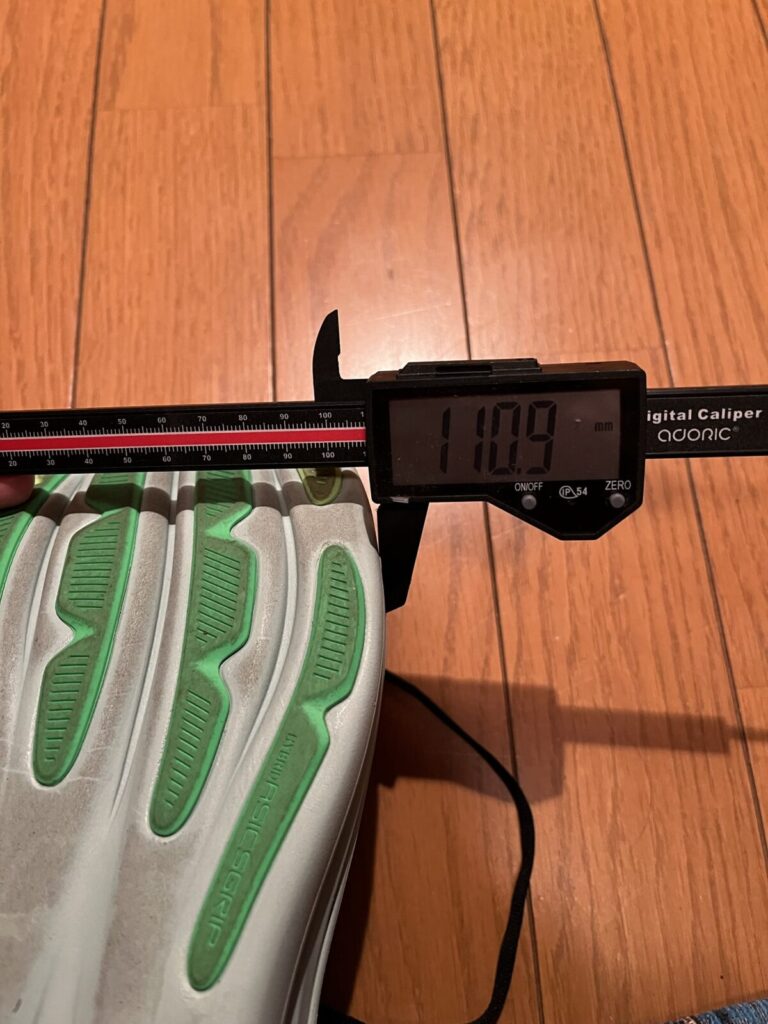 ゲルニンバス28　徹底レビュー　前足部幅