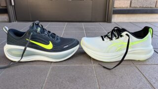 ボメロプラス vs ゲルニンバス28　徹底比較レビュー　横から見た写真