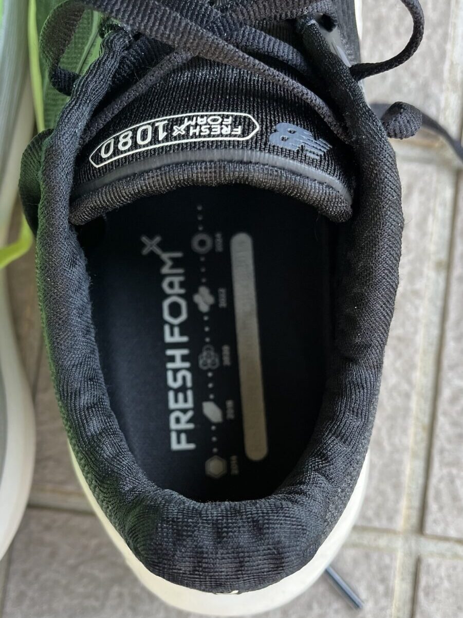 Fresh Foam X 1080 v14足首周り