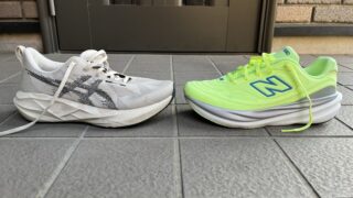 ノヴァブラスト5 vs 1080v15徹底比較レビュー　横から見た写真