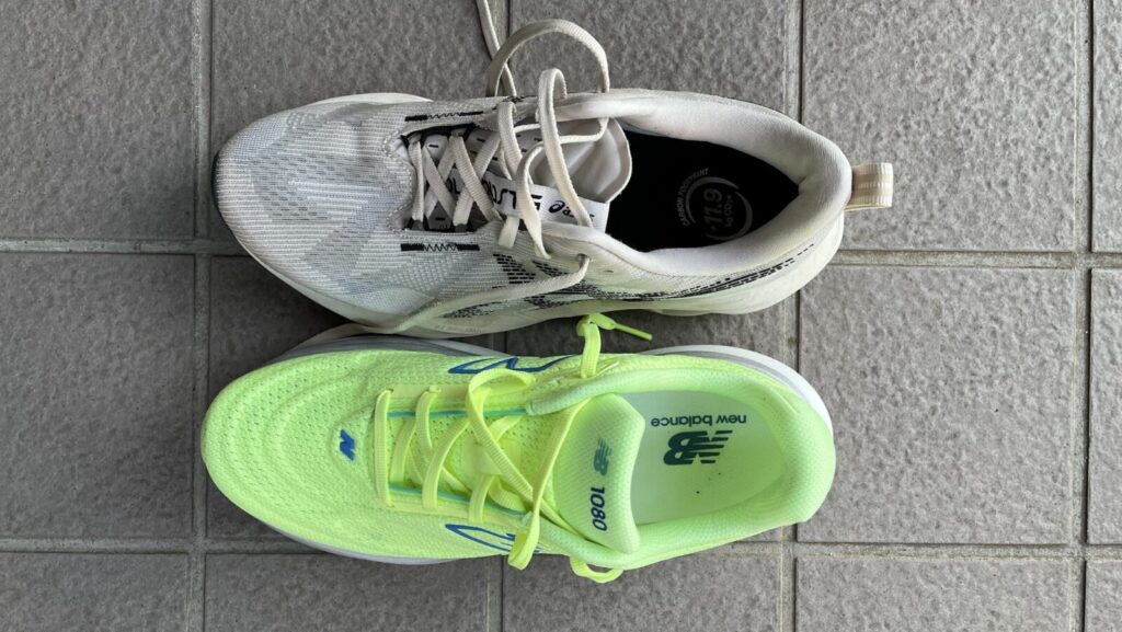 ノヴァブラスト5 vs 1080v15徹底比較レビュー　上から見た写真