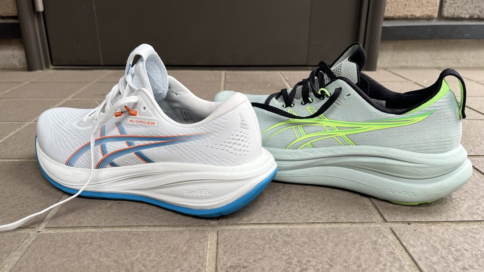 ゲルキュムラス28 vs ゲルニンバス28 徹底比較レビュー かかとから見たところ