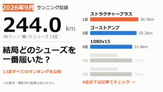 2026年9月 月間走行距離レポート